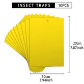 10 Pieces/set Fruit Fly and Slime Board Insect Traps, Fruit Orchard, Melon Garden, Farm, Household Insect Traps